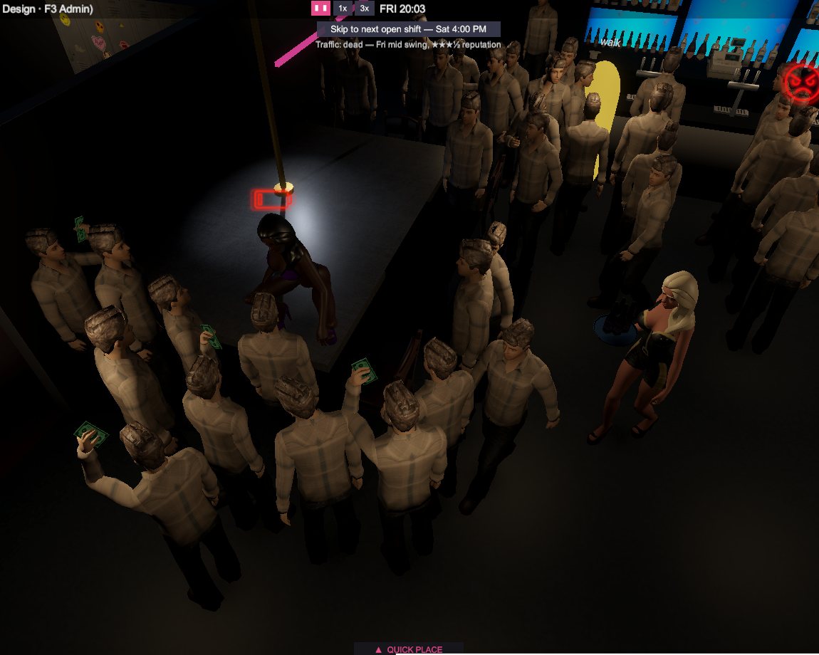 Club fantasy neon dancer